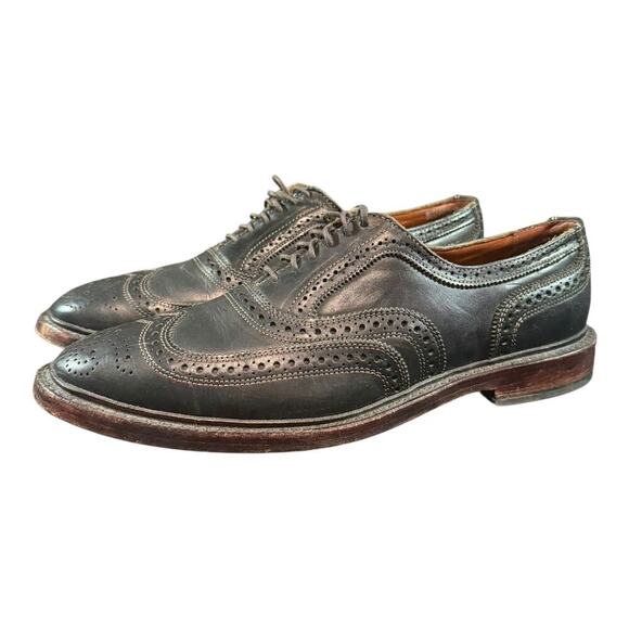 Allen Edmonds McTavish Oxfords Shoes Men’s 10.5 D Black Leather Wingtip Laces